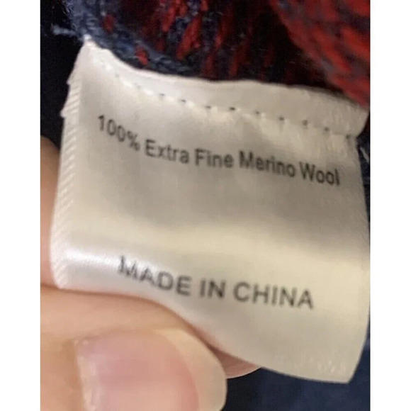 Oliver Ridley 100% Extra Fine Merino Wool 1/4 Zip Casual Or Golf Sweater Size L - Picture 6 of 7